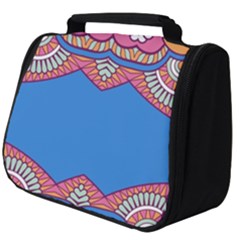 Shapes On A Blue Background                      Full Print Travel Pouch (big) by LalyLauraFLM