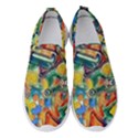 Colorful painted shapes                    Women s Slip On Sneakers View1