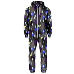 Rain And Umbrellas Hooded Jumpsuit (men)  by bloomingvinedesign