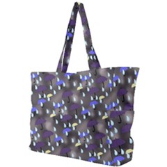 Rain And Umbrellas Simple Shoulder Bag by bloomingvinedesign