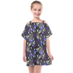 Rain And Umbrellas Kids  One Piece Chiffon Dress by bloomingvinedesign