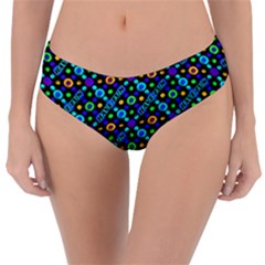 Have Fun Multicolored Text Pattern Reversible Classic Bikini Bottoms