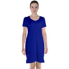 Vibrant Blue Short Sleeve Nightdress by blkstudio