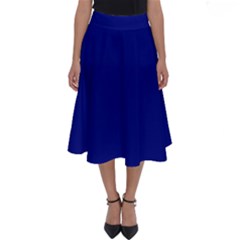 Vibrant Blue Perfect Length Midi Skirt by blkstudio