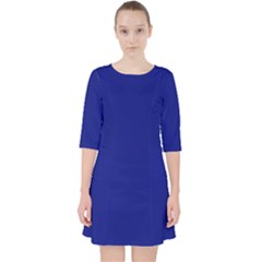 Vibrant Blue Pocket Dress by blkstudio