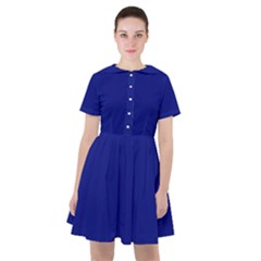 Vibrant Blue Sailor Dress by blkstudio