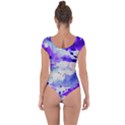 Watercolor Splatter Purple Short Sleeve Leotard  View2