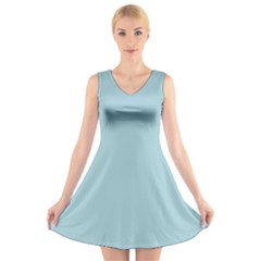 Light Blue V-neck Sleeveless Dress by blkstudio