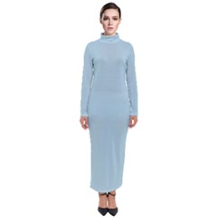 Light Blue Turtleneck Maxi Dress by blkstudio