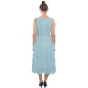 Light Blue Midi Tie-Back Chiffon Dress View2