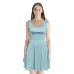 Light Blue Split Back Mini Dress  by blkstudio