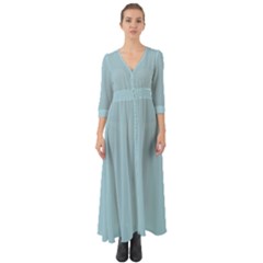 Light Blue Button Up Boho Maxi Dress by blkstudio