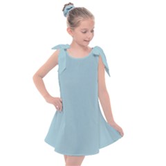 Light Blue Kids  Tie Up Tunic Dress by blkstudio