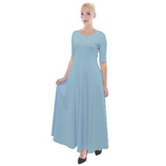 Light Blue Half Sleeves Maxi Dress by blkstudio