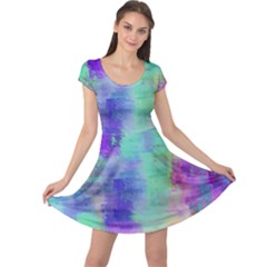 Watercolor Wash Cap Sleeve Dress