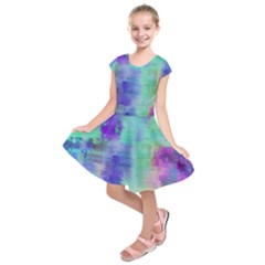 Watercolor Wash Kids  Short Sleeve Dress