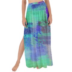 Watercolor Wash Maxi Chiffon Tie-Up Sarong