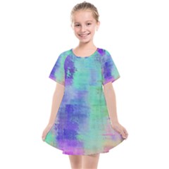 Watercolor Wash Kids  Smock Dress