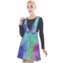 Watercolor Wash Plunge Pinafore Velour Dress View1