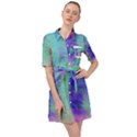 Watercolor Wash Belted Shirt Dress View1