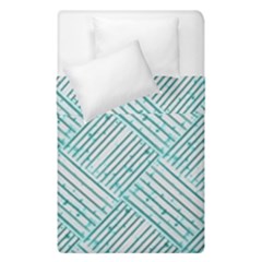 Wood Texture Diagonal Pastel Blue Duvet Cover Double Side (single Size) by Mariart