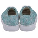 Wood Texture Diagonal Pastel Blue Kids  Classic Low Top Sneakers View4