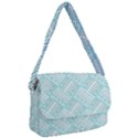 Wood Texture Diagonal Pastel Blue Courier Bag View1