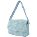 Wood Texture Diagonal Pastel Blue Courier Bag View2