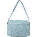 Wood Texture Diagonal Pastel Blue Courier Bag View3