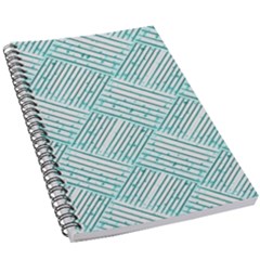 Wood Texture Diagonal Pastel Blue 5 5  X 8 5  Notebook by Mariart