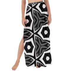 Black White Pattern Maxi Chiffon Tie-up Sarong by Bajindul