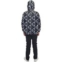 Black White Pattern Men s Front Pocket Pullover Windbreaker View2