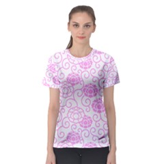 Spring Flowers Plant Women s Sport Mesh Tee