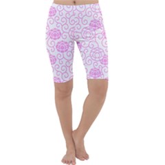 Spring Flowers Plant Cropped Leggings 