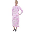 Spring Flowers Plant Velvet Maxi Wrap Dress View2