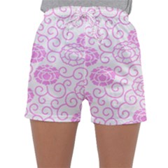 Spring Flowers Plant Sleepwear Shorts