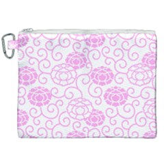 Spring Flowers Plant Canvas Cosmetic Bag (xxl)