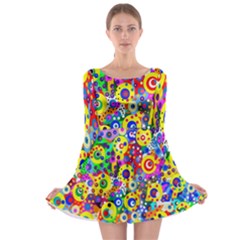 Spotting 2 Long Sleeve Skater Dress by impacteesstreetwearsix