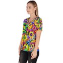 Spotting 2 Women s V-Neck Scrub Top View2