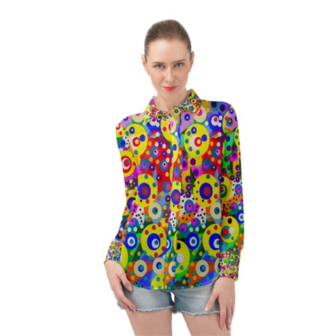 Spotting 2 Long Sleeve Chiffon Shirt by impacteesstreetwearsix