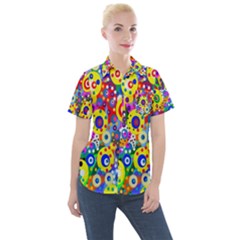 Spotting 2 Women s Short Sleeve Pocket Shirt