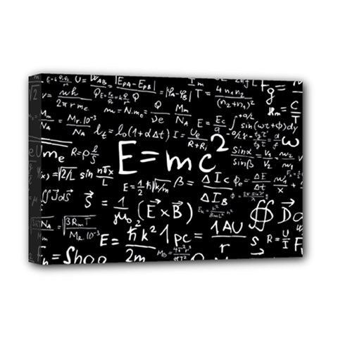 Science Albert Einstein Formula Mathematics Physics Special Relativity Deluxe Canvas 18  X 12  (stretched) by Sudhe