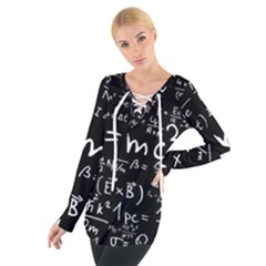 Science Albert Einstein Formula Mathematics Physics Special Relativity Tie Up Tee by Sudhe