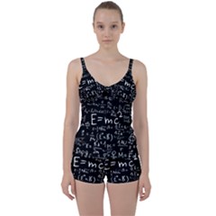 Science Albert Einstein Formula Mathematics Physics Special Relativity Tie Front Two Piece Tankini by Sudhe