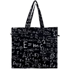 Science Albert Einstein Formula Mathematics Physics Special Relativity Canvas Travel Bag by Sudhe