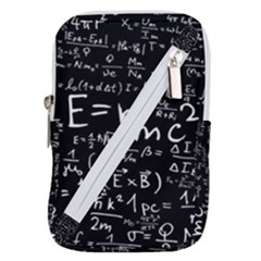 Science Albert Einstein Formula Mathematics Physics Special Relativity Belt Pouch Bag (large) by Sudhe