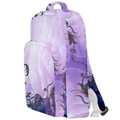 Elegant Floral Design Double Compartment Backpack by FantasyWorld7