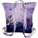 Elegant Floral Design Buckle Up Backpack View3