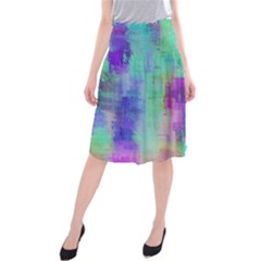 Watercolor Wash Midi Beach Skirt