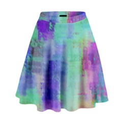 Watercolor Wash High Waist Skirt